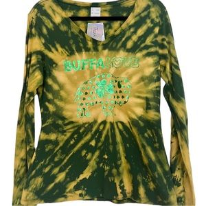 Buffalo bleached Irish St Patrick’s day tee shirt